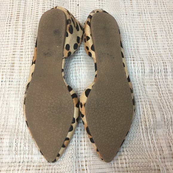 Steve Madden Elusion Calf Hair Leopard Flats - Picture 5 of 6
